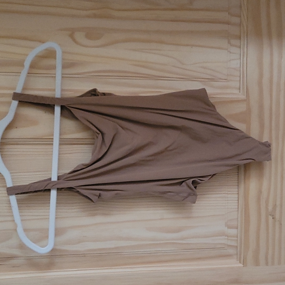SKIMS fits everybody square neck bodysuit in Sienna
